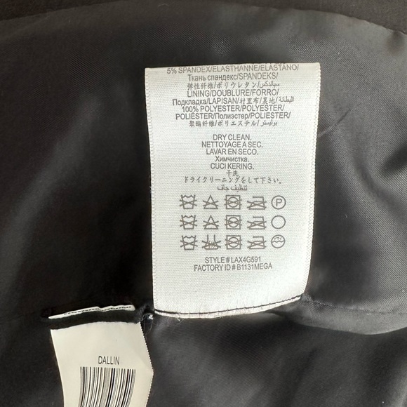 BCBG Black Tweed Color Block Blazer - Picture 8 of 8